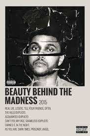 Alternative Minimalist Music Album Polaroid Poster Beauty Behind The Madness The Weeknd Poster Minimalist Music Beauty Behind The Madness