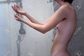 Nude Thin Girl With Small Breasts. Female Body. Stock Photo, Picture And  Royalty Free Image. Image 121769530.