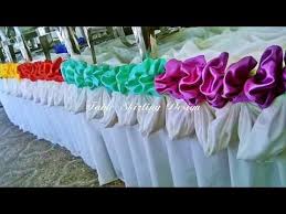 Table Skirting Buffet Rainbow Youtube Table Skirt Wedding Buffet Table Wedding Table Designs