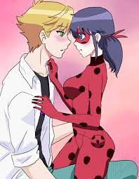 Ladybug And Adrien From Miraculous Ladybug And Cat Noir Miraculous Ladybug Kiss Miraculous Ladybug Comic Miraculous Ladybug Anime