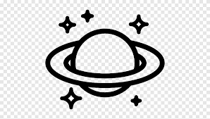 Flat black lines saturn illustration png transparent. Computer Icons Cartoon Planet Saturn Symbol Png Pngegg
