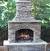 Stone Outdoor Fireplace