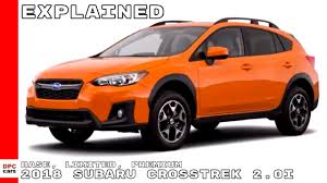 They could be the best feature on the new 2019 subaru crosstrek, forester, outback, and ascent models for improving drivability but you need to use them. 2018 Subaru Crosstrek 2 0i Base Limited Premium Explained Youtube