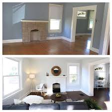 If You Like The Idea Of Bright White Walls But Want A Little Contrast Between Your Trim And The Wall Itself This I White Walls White Grey Paint Updating House