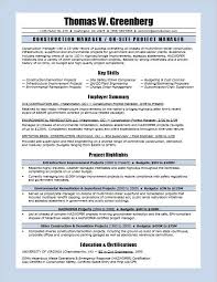 A project manager contributes to all phases of the project and software development along with a group of projects associated with the specific business project manager resume example. Construction Manager Resume Sample Monster Com