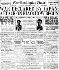 War Declared American Newspaper Headlines From The Very Start Of Wwi In 1914 In 2020 War Wwi Newspaper Headlines