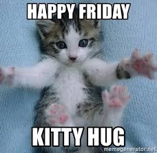 Happy Friday Kitty Hug Kitten Hug Meme Generator