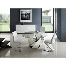 Jaelynn dining table this solid, stainless steel dining table sports a 59 w round glass top that complements any contemporary space. Modern Dining Tables Follett Dining Table Eurway