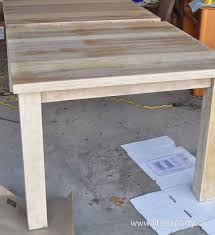 How To Refinish A Dining Room Table Veneer Top Tutorial On How To Refinish Your Dark W In 2020 Dining Room Table Restoration Hardware Table Refinishing Kitchen Tables