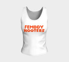 Femboy Hooters Uniform White Fitted Tank Top - Etsy