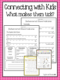 Behavioral Forms Include Sections On Student Personality Attention To Learning The Student With Other Learning Styles Personalized Learning Student Behavior