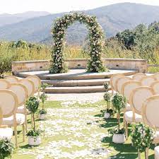 California Or France This Provence Inspired Wedding With Mountain And Vineyard Views Will Leave You Guessing Carmel Wedding Venue Carmel Weddings Wedding Arch
