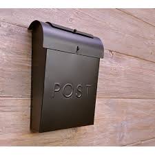 Emily Post Industrial Style Wall Mounted Mailbox Wall Mount Mailbox Mounted Mailbox Mailbox On House