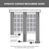 For a sill style curtain, order for a length that will end 3/8 inches above the window sill. 3