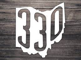 Ohio 330 Area Code Decal Canton Ohio 330 Free Shipping Etsy Canton Ohio Decals For Yeti Cups Photo Wall Collage