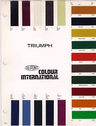 tr6 paint options triumph motorcycles paint charts