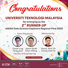 Che mokhtar & ling's blog: Utm Won 2nd Runner Up In Asean Data Science Explorer Regional Final 2020 Utm Newshub