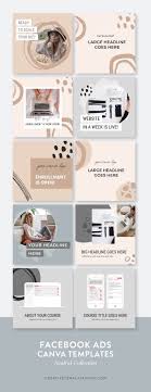Facebook Ad Templates Canva Neutral Collection The Creative Template Shop In 2020 Facebook Ad Template Instagram Template Design Templates