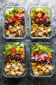 Southwestern Chopped Chicken Salad Meal Prep Recipe Salad Meal Prep Chicken Meal Prep Lunch Meal Prep