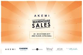 Enjoy up to 80% off electrical, it, furniture and bedding products at the harvey norman factory outlet. Akemi Warehouse Sale At Citta Mall 24 October 2019 28 October 2019