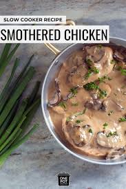 Click here for the full recipe. Crockpot Smothered Chicken With Mushrooms The Slow Cooking Club