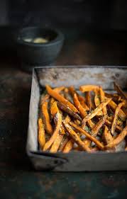 Oven Roasted Sweet Potato Fries With Orange Salt Oven Roasted Sweet Potatoes Roasted Sweet Potatoes Oven Roasted Sweet Potato Fries