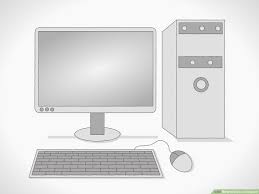 A computer mouse with the most common features: 4 Ways To Draw A Computer Wikihow