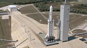 A spacex falcon 9 rocket, with the crew dragon capsule, is launched carrying four astronauts on a elon musk's company has launched four astronauts into orbit from florida, us aboard a reusable. Spacex S 1st Falcon Heavy Rocket Now At Launchpad Ahead Of Maiden Flight Space