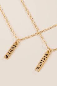 Soul Sister Friendship Necklace Set Soul Sisters Jewelry Friendship Necklaces Soul Sisters Necklaces