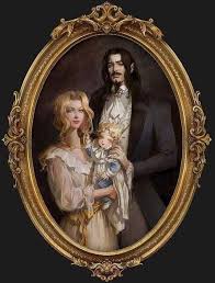 Dracula With His Wife And Their Son Fantasy Art Character Art Anime Art