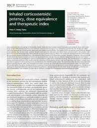 Pdf Inhaled Corticosteroids Potency Dose Equivalence And