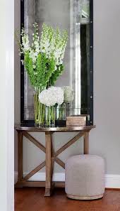 Wood And Zinc Demilune Console Table Transitional Entrance Foyer Half Moon Table Moon Table Entry Table Decor