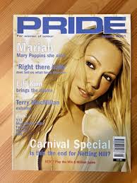 Pride Magazine UK August 2001 Mariah Carey Glitter Lil' Kim Terry MacMillan 
