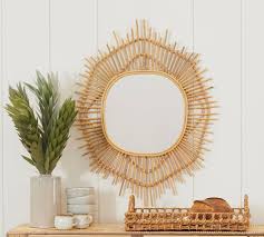 Please refer to the specifications to determine what items are included since sometimes the image shows more or. Isabella Rattan Oval Mirror 46 X 37 Pottery Barn