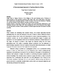 The content of the essay should have some of the following specific things. Pdf A Phenomenological Approach To Teaching Reflective Writing Roger C Nunn Academia Edu