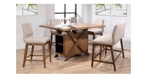 Table measurement is 44w x 44l x 30h and the chairs are 17.25w x 21.75d x 38.5h. Hayley 1 4 Bench High Dining Set Harvey Norman Malaysia