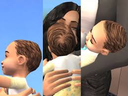 There's 4 poses, i made them to go into a crib but they work on any surface thats elevated to roughly the same height! Mod The Sims Maxis Default Skins With Black Infant Hair 2