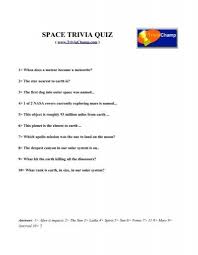 To revisit this article, select my ac. Space Trivia Quiz Trivia Champ