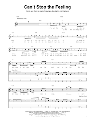 I got this feeling, inside my bones. Justin Timberlake Can T Stop The Feeling Sheet Music Pdf Notes Chords Pop Score Trumpet Duet Download Printable Sku 253051