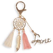 Llavero De Metal Dorado Y Tejido Dreamcatcher Portachiavi Bigiotteria Gioielli