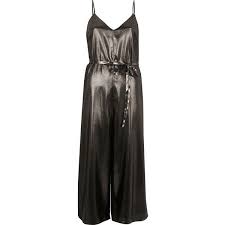 Black And Silver Jumpsuit River Island Dark Silver Metallic Culotte Jumpsuit 57 Liked On Polyvore Featuring Jumpsuits Jump Suit Metallic Jumpsuits Tall Jumpsuits Silver Jumpsuits
