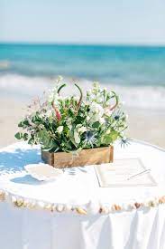 Beach Ceremony Table Decoration Wedding Certificate Beach Ceremony Wedding