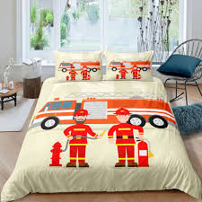 Choose the type of water tank, including stainless steel and carbon steel varieties. Kids Firemen Duvet Cover Fire Truck Pattern Comforter Cover Geometric Triangle Bedding Set City Building Pattern Quilt Cover For Boys Girls Teens Adult Sleek Decorative Room Us Queen King Twin Full Au