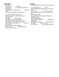 Avancemis 1 unidad 3 leccion 1 crossword puzzle. Avancemos 1 Unit 3 Lesson 1 3 1 Crossword Puzzle By Senora Payne