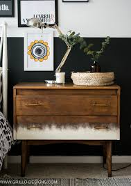 Bring the shabby chic and rustic decor vibes to your home with diy chalk painted furniture. A Mid Century Dresser Makeover Tutorial In 5 Easy Steps Grillo Designs