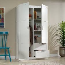 Sauder homeplus wardrobe, soft white finish: Sauder Select 40 Wide Wardrobe Storage Cabinet White Finish Walmart Com Wardrobe Storage Cabinet Wardrobe Armoire Wardrobe Storage