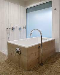 Homemade ofuro tub, popular piece for hygiene in western civilization it bend the neck in deep water now its calming and relaxation and the tub. Compact Comfort The Japanese Tub Qualitybath Com Discover