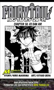 Sementara alur cerita manga tersebut kini akan fokus pada pertempuran ninjas bersama cyborgs untuk sementara. Komik Fairy Tail 100 Years Quest Chapter 58 Bahasa Indonesia Bacakomik
