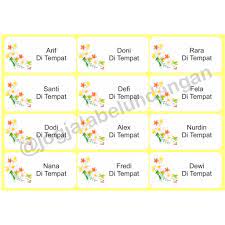 Contoh undangan pernikahan adalah kumpulan vektor desain undangan pernikahan , kumpulan template undangan pernikahan terbaru yang telah admin redesain dan dikoleksi untuk semua pembaca blog ini. Print Nama Label Undangan Motif Bunga Watercolor Shopee Indonesia