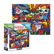 Com muita imaginação e criatividade, pintava em sucatas , p. Britto Garden Puzzle 500 Pieces By P Kolino Artreco